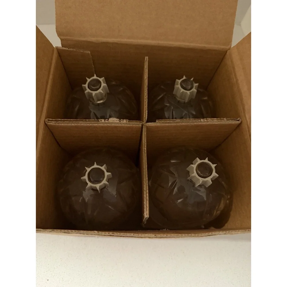 Home Interiors Candle Peg Votive Hurricane 1109 Lot of 4 Vintage